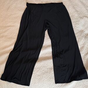 Adrianna Papell Black Wide-Leg Trousers